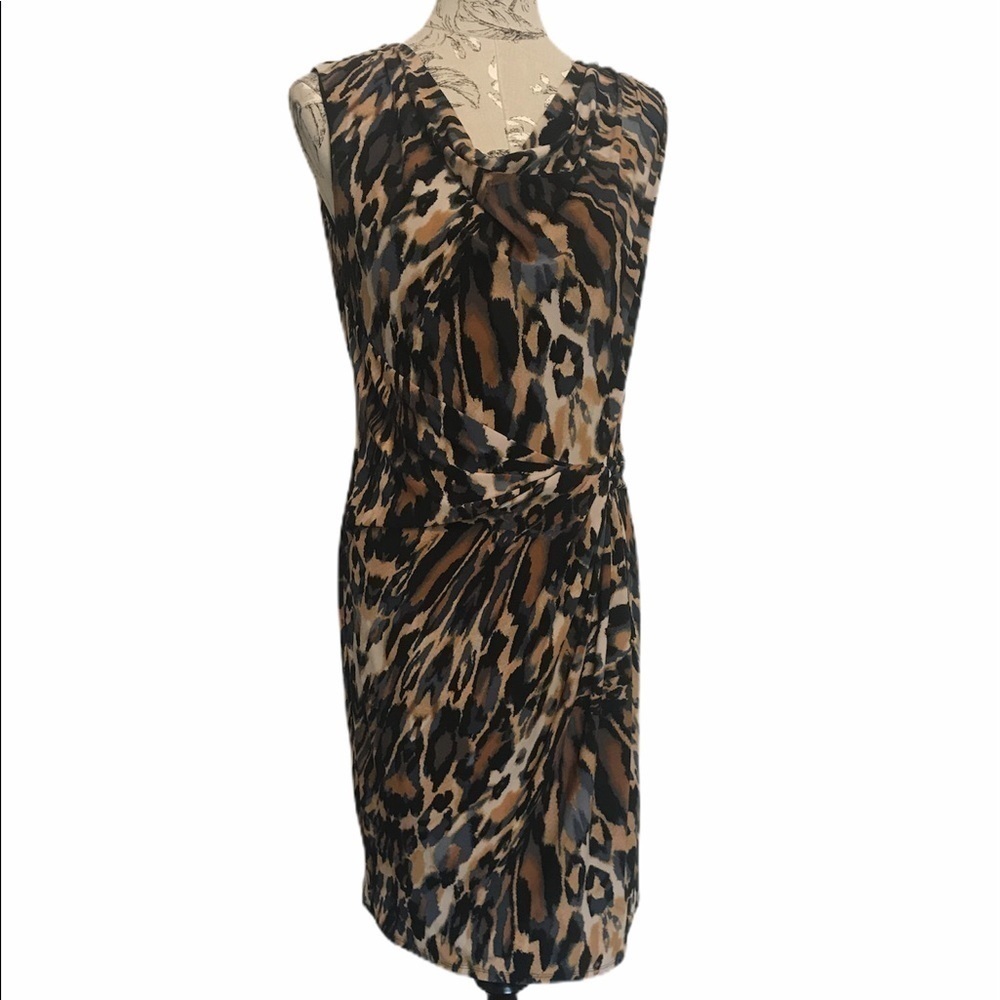 Nwt Jones New York Animal Print Dress 10